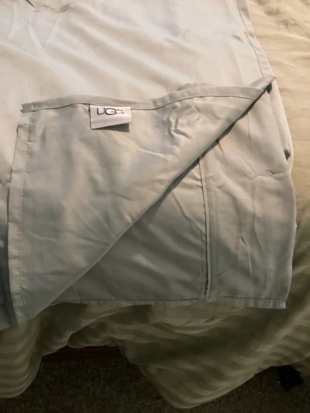 Luxury UGG Queen Flat Sheet Sage Green